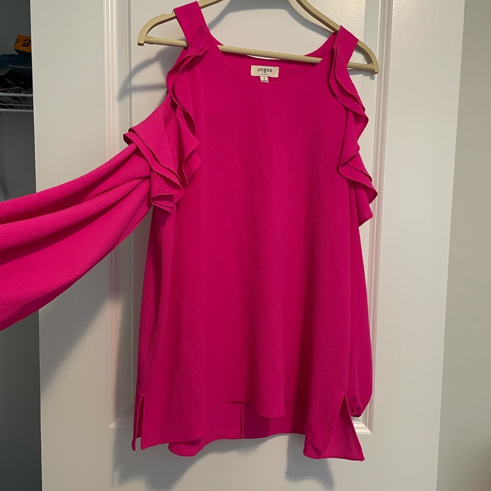 Umgee Size Small Hot Pink boutique shirt.